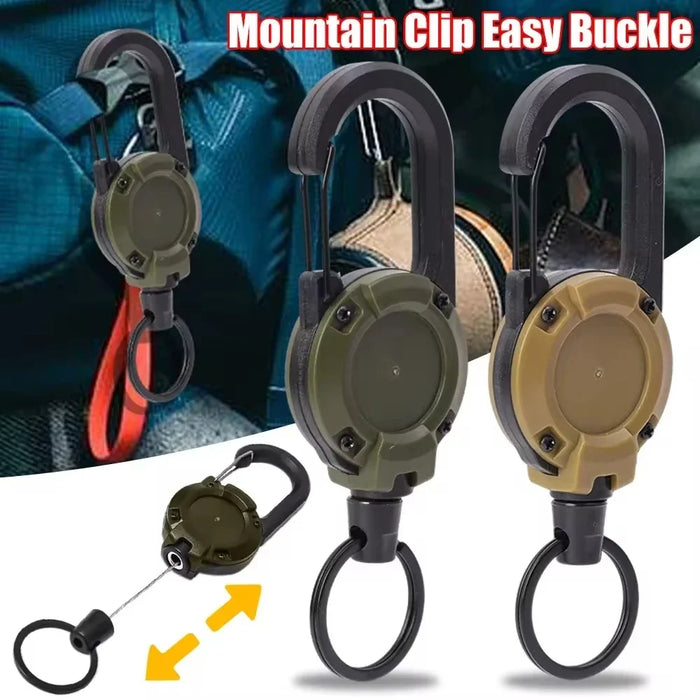Strong Retractable Carabiner Keychain For Outdoor Sports