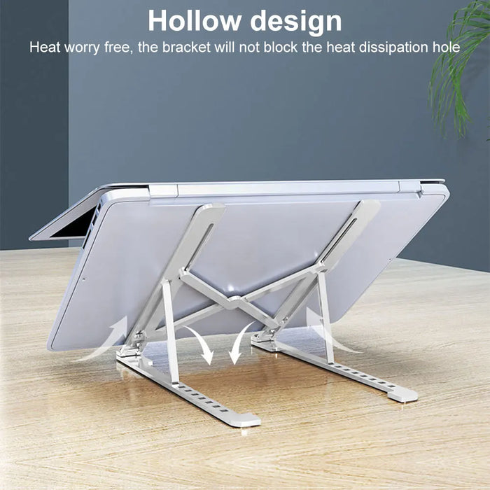 Foldable Laptop Stand 8 Angles Adjustable Computer Tablet Stand Notebook Bracket Support Base For Macbook Air Pro Accessories