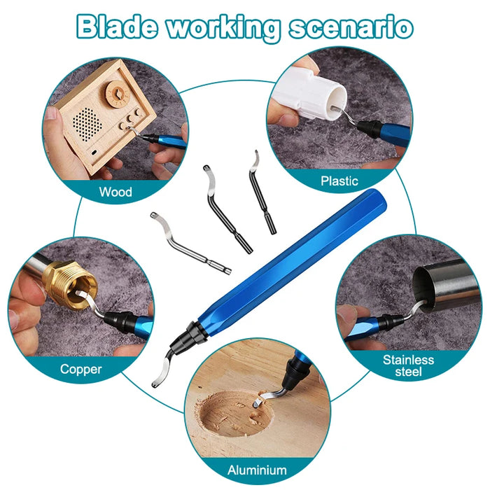 Rotary Deburring Tool For Resin & Copper Pipes 15 Blades Included