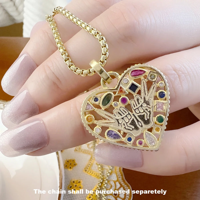 925 Sterling Silver Boho Love & Peace Pendant Energy Jewelry For Women & Men