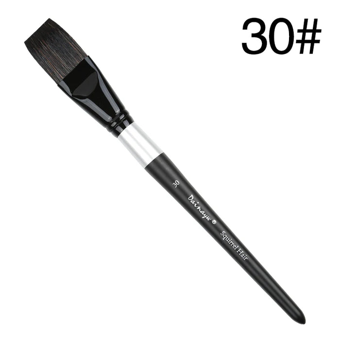 Professional Flat Watercolour Brush Set