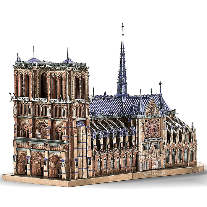 3D Puzzle Building Kit For Notre Dame & Himeji Jo Diy Metal House Toy