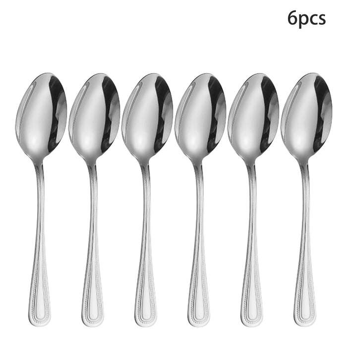4 / 6 / 16 / 24 Piece Stainless Steel Silver Cutlery Set