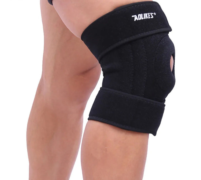 Adjustable Knee Support Brace Sports Knee Protector With Patella Hole