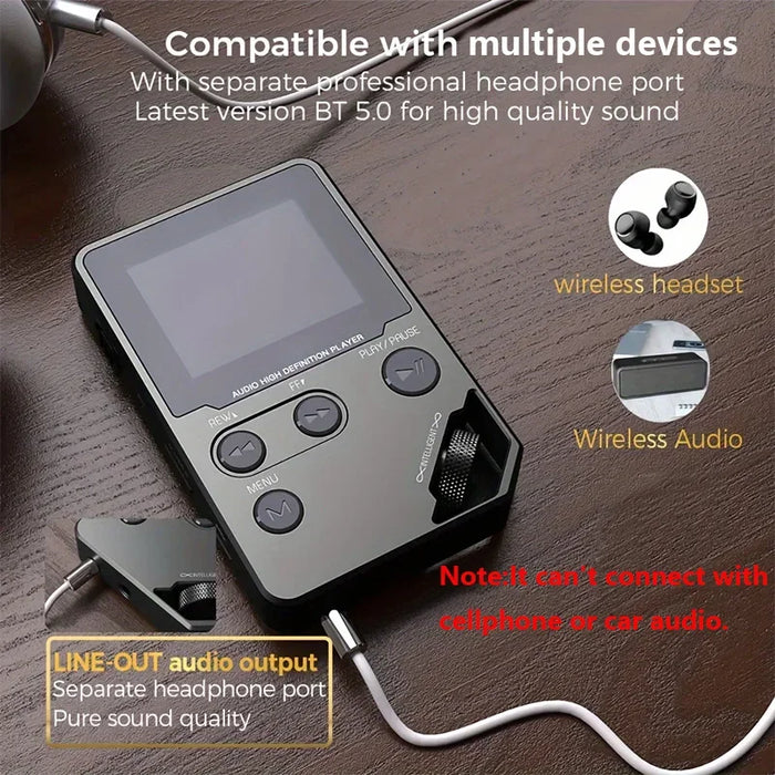 8Gb Hifi Mp3 Player With Tf Card Fm E Book Lossless Sound Zinc Alloy Entry Level