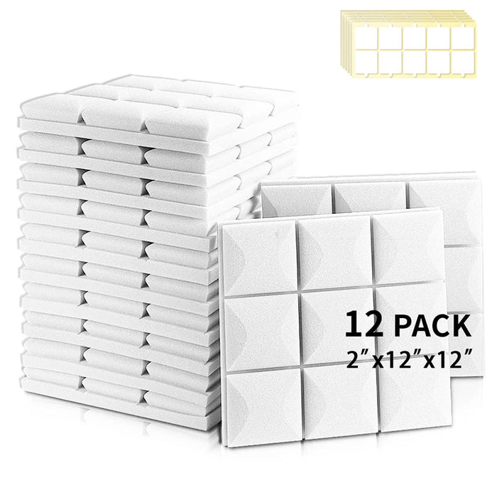 12 Pack Acoustic Foam Panels For Soundproofing Ktv Studio Bedroom