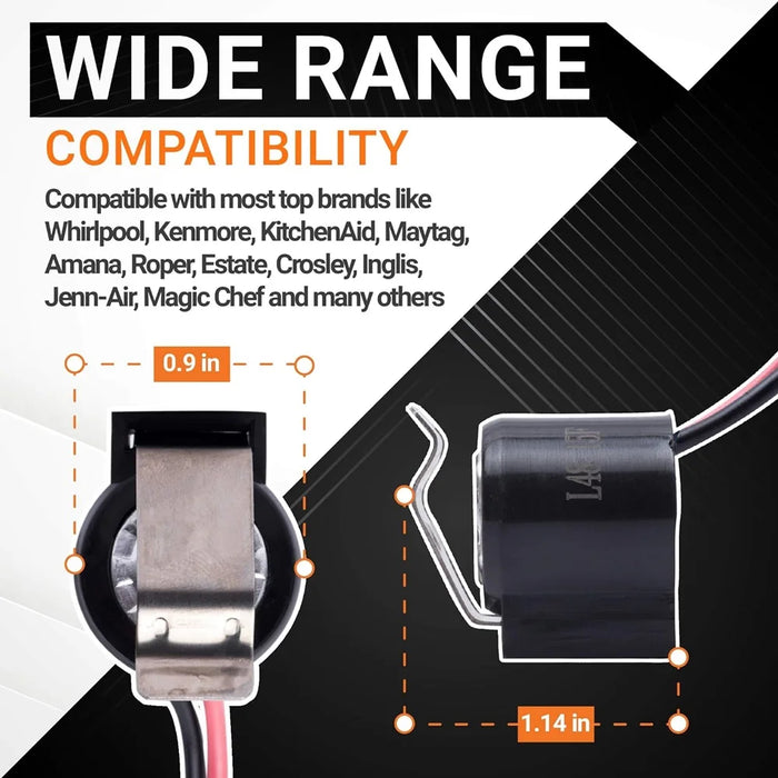 4 Pieces W10225581 Refrigerator Bimetal Defrost Thermostat For Whirlpool Kenmore Ps11750673 Ap6017375 2188824 2321799 W10260437