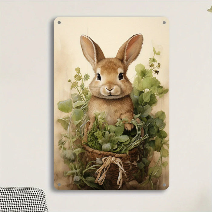 Retro Rabbit Easter Sign Easy Install For Home & Bar Decor Indoor / Outdoor Use