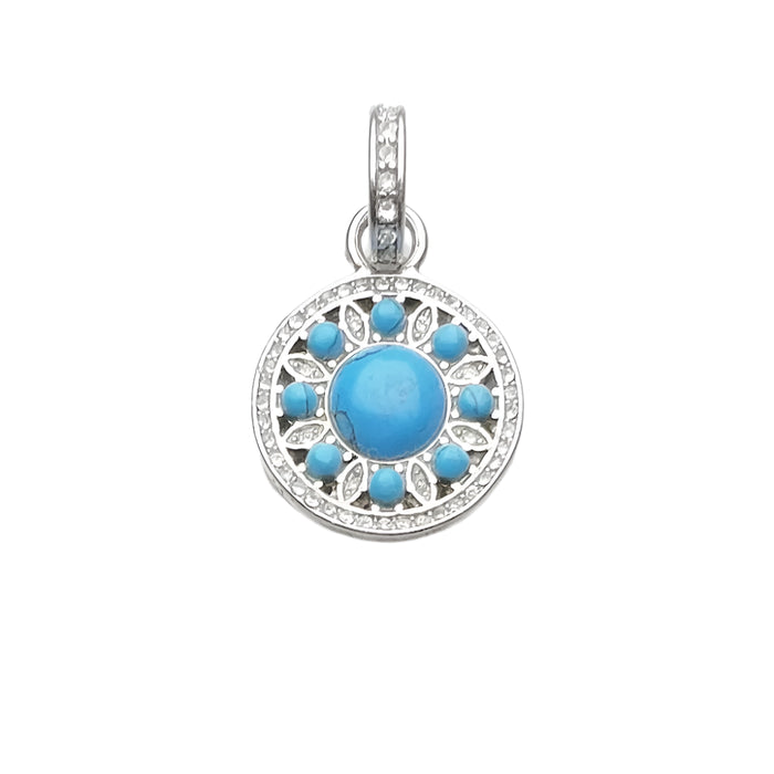 925 Sterling Silver Blue Pendant Fashion Jewelry For Women