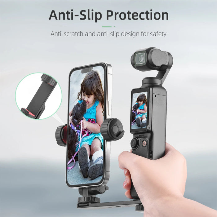 Phone Holder Fixed Bracket For Dji Osmo Pocket 3 Camera Swivel Phone Clip Fill Light Tripod Clip Camera Expansion Pole Tripod