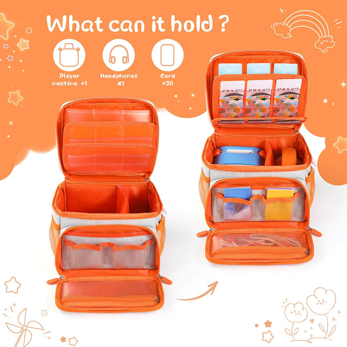 Hard Eva Case For Yoto Player 3Rd Gen Storage Carrying Bag Up To 30 Cards Organizer Shockproof Protective Case For Yoto Player