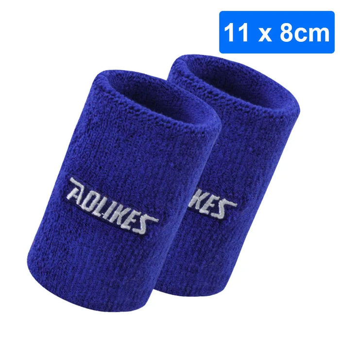 Pair of Moisture Wicking Sports Wristbands For Men & Women Tennis Basketball Running