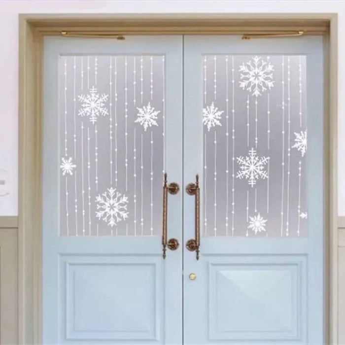 Frosted Snowflake Window Film - Anti-Uv Non-Stick Opaque Static Sticker For Christmas Decor In Home Or Kitchen
