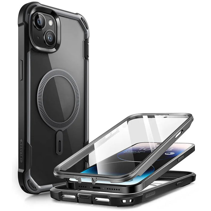 For Iphone 15 Plus 6.7 Inch 2023 Aresmag Shockproof Rugged Magsafe Case With Built-In Screen Protector