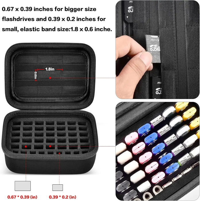 Sandisk Usb Flash Drive Case Organizer For Memory Cards Sdxc Sdhc Electronic Accessories