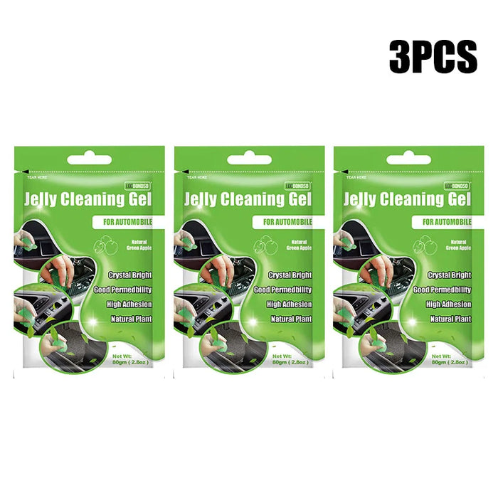 3 Piece Car Cleaning Gelatin Dust Remover Tool