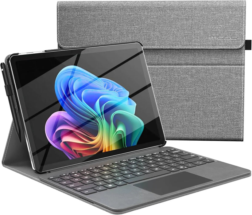 For Microsoft Surface Pro 12 Inch 1St Edition 2025 Lightweight Protective Business Case With Multi-Angle Stand & Stylus