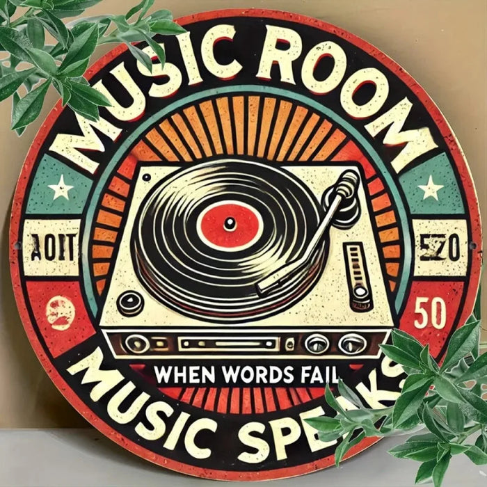 2D Flat Office Supplies & Store Signage Ideal For Music Lovers