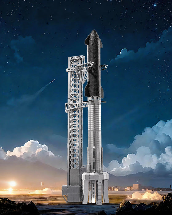 3D Metal Starship Puzzle Kit For Adults