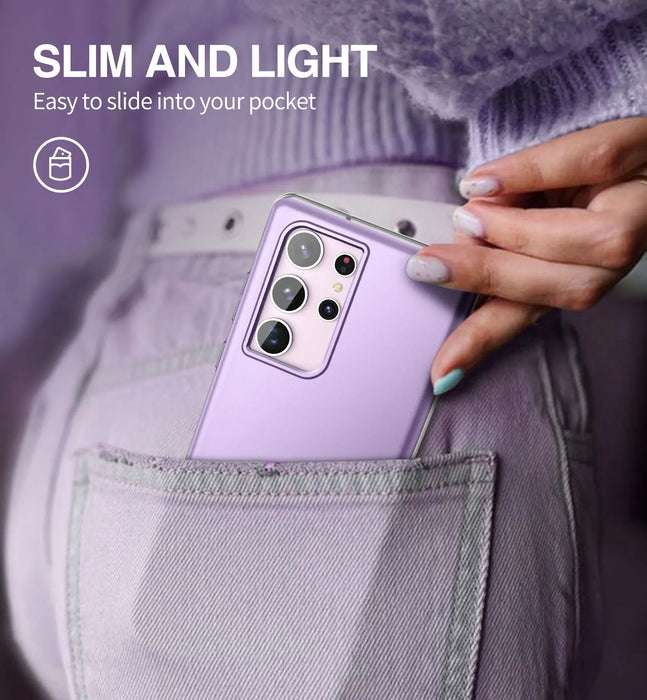 For Samsung Galaxy S23 Ultra 6.8 Inch Dual-Layer Protection Shockproof Rugged Bumper Case With Built-In Screen Protector