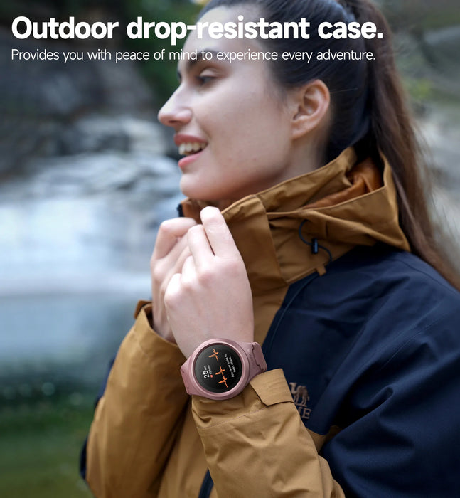 For Samsung Galaxy Watch 4 5 Band With 44Mm Case With Adjustable Strap Band Shockproof Uni-Body Design Case