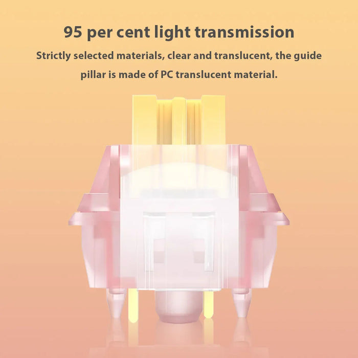 Hot Swap Mechanical Keyboard V2 Lubed Honey Peach V3 Switches