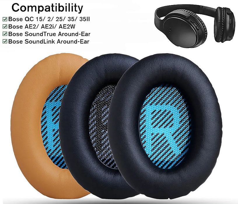 Pair of Replacement Ear Pads For Bose Qc25 Headphones