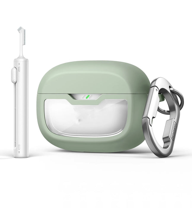 For Jbl Vibe Beam / Jbl Vibe Beam 2 / Jbl Vibe 200Tws Earbuds Shockproof Magnetic Protective Headphone Case With Anti Lost Keychain