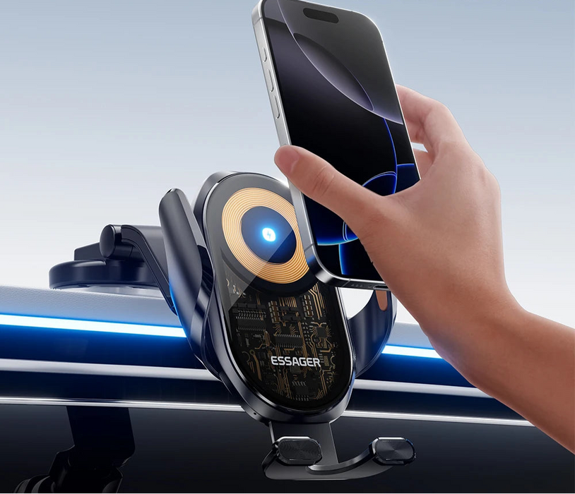 15W Magnetic Wireless Car Charger For Macsafe 15W Cooling Stand Holder For Iphone 16 15 14 13 12 Pro Max Xiaomi Samsung