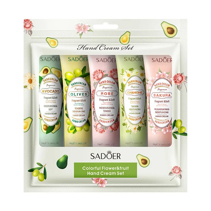 15 Piece Avocado Sakura Hand Cream Set Moisturizing & Repairing