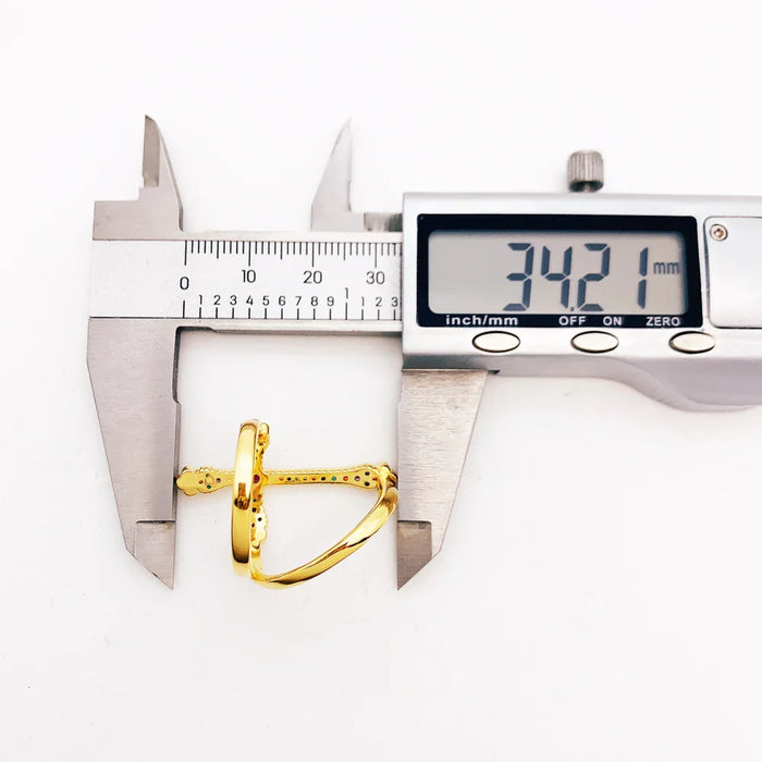 925 Sterling Silver Victorian Cross Ring Colourful Royalty