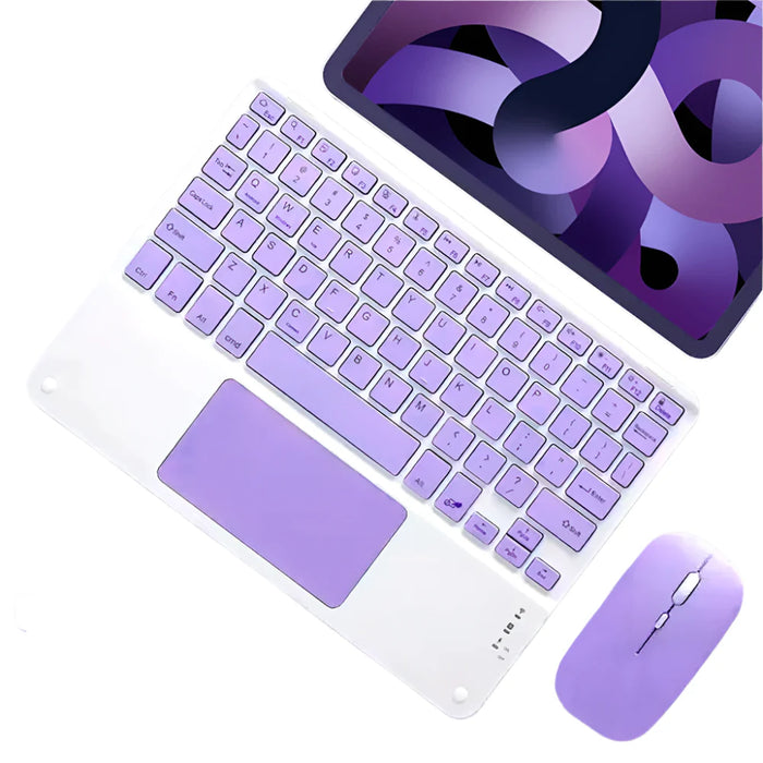 Bluetooth Keyboard & Mouse For Android Ios Windows Purple