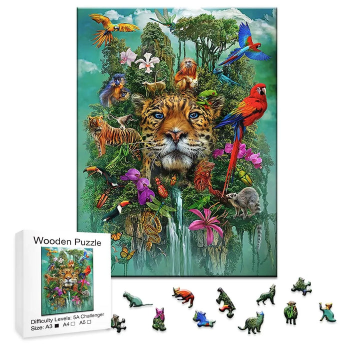 Sun God Tiger Jigsaw Puzzle For Kids