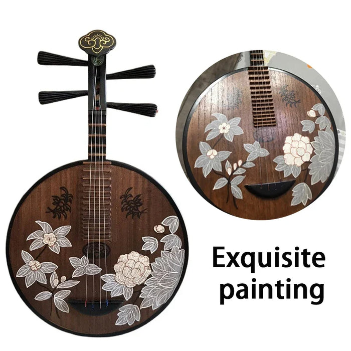 Traditional Chinese Pipa Solid Wood Beginner Friendly