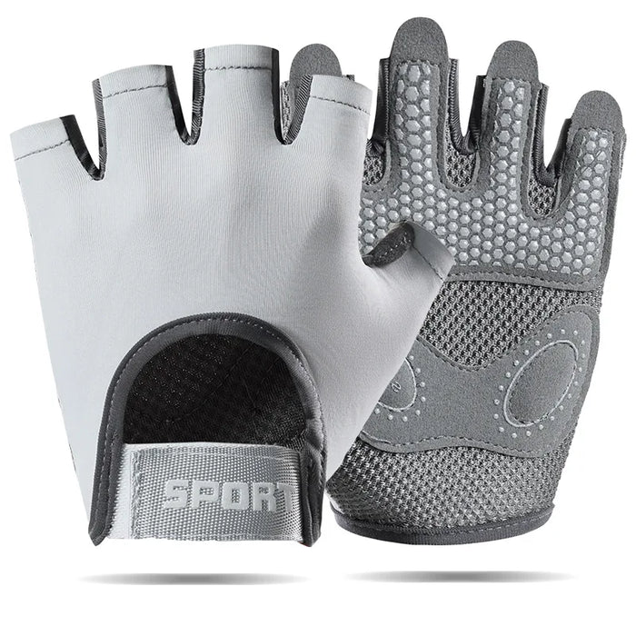 Breathable Fingerless Gym Gloves For Men & Women Training & Weightlifting