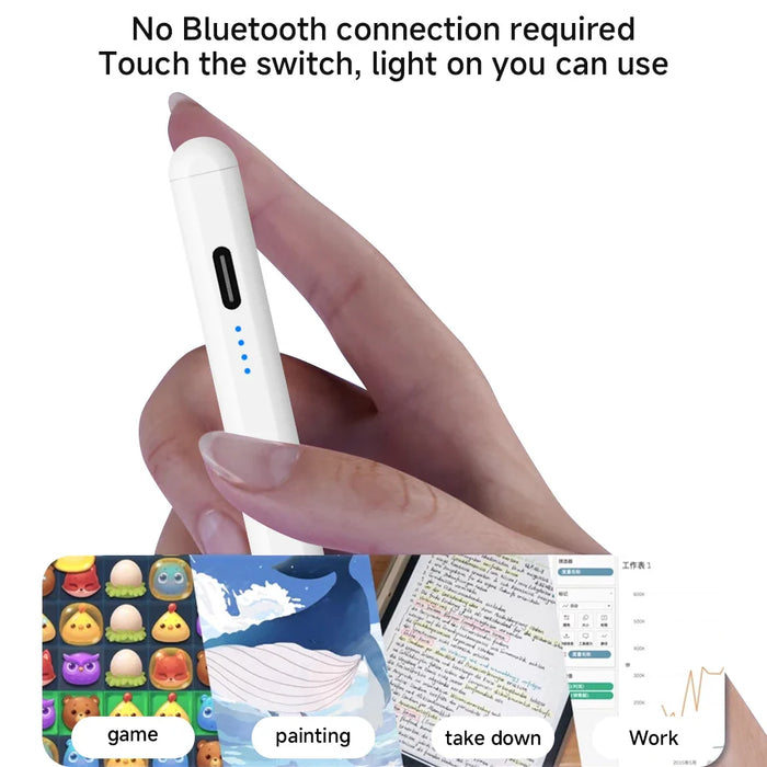 Universal Tablet Stylus With Magnetic Attachment & Pencil Accessory