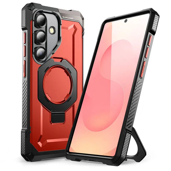 For Samsung Galaxy S25 6.2 Inch Ub Grip Heavy Duty Shockproof Magnetic Phone Case Compatible With Magsafe & Stand