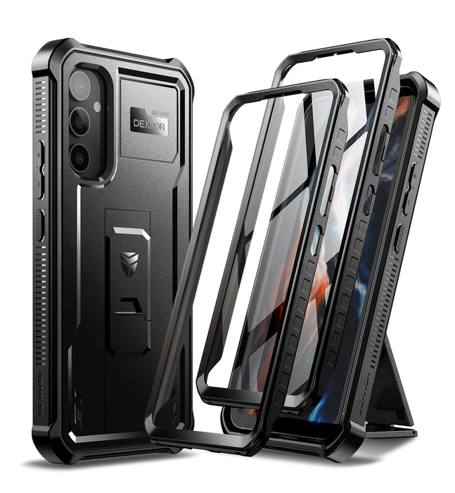 For Samsung Galaxy A54 5G 2023 Full-Body Rugged Holster & Kickstand Shockproof Case With Built-In Screen Protector