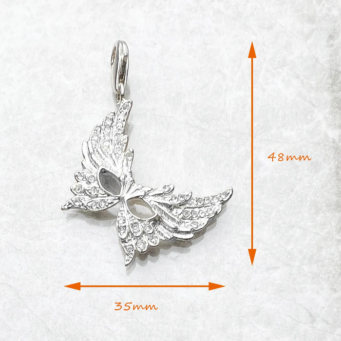 925 Sterling Silver Halloween Mask Pendant Fashion Accessory For Women