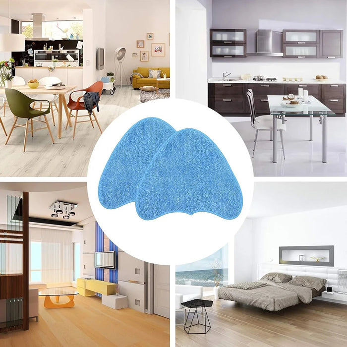 4 Pack Microfibre Cleaning Pads Compatible With Vax S85-Cm S86-Sf-P S86-Sf-T S86-Sf-C S86-Sf-P S86-Ccm-3 Steam Mop Pads