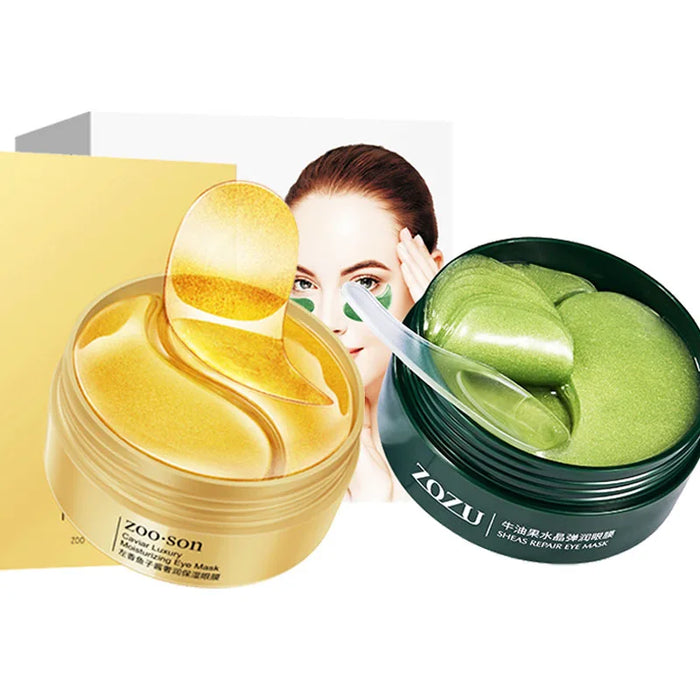 60 Piece Gold Crystal Eye Mask For Dark Circles & Bags