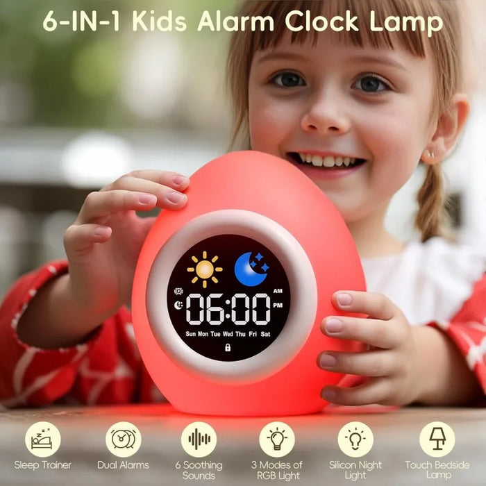 Kids' Sleep Training Clock With White Noise & Night Light