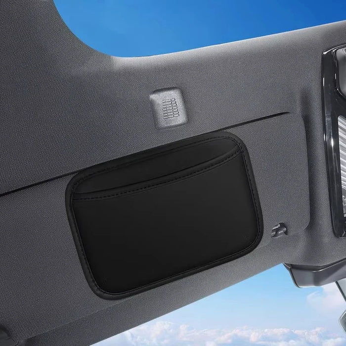 Car Storage Pocket Organizer Self Adhesive Sticky Seat Back Side Door Phone Purse Card