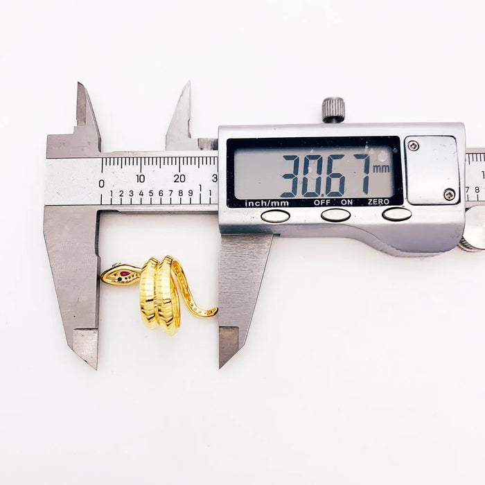 925 Sterling Silver Boho Golden Snake Ring Fine Jewelry For Women