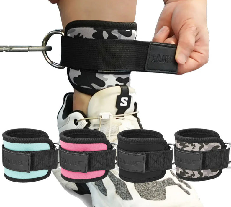 Adjustable Ankle Straps For Cable Machine Glute & Leg Workouts