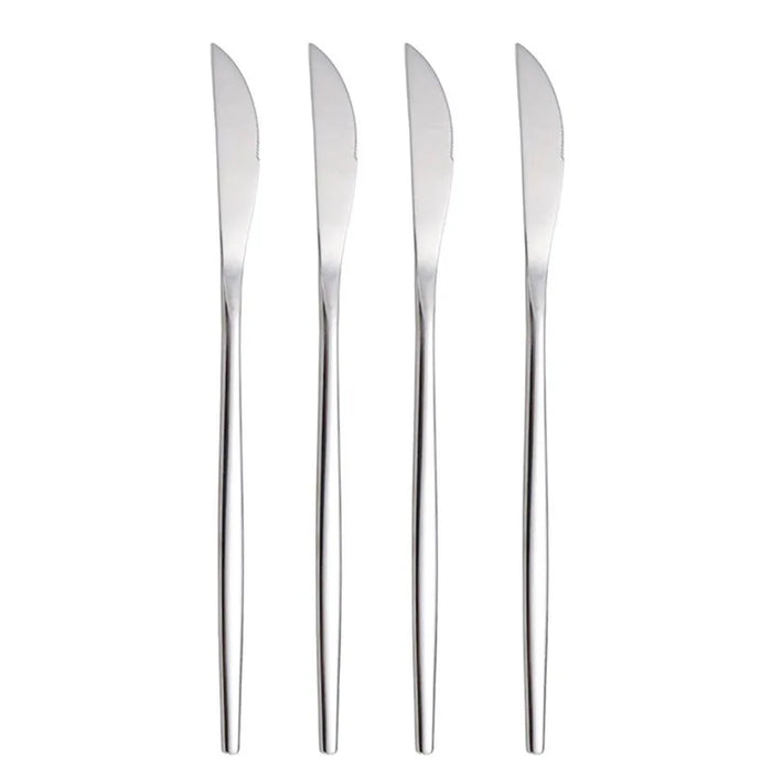 4 Piece Stainless Steel Steak Knife Set For Hotel Or Restaurant