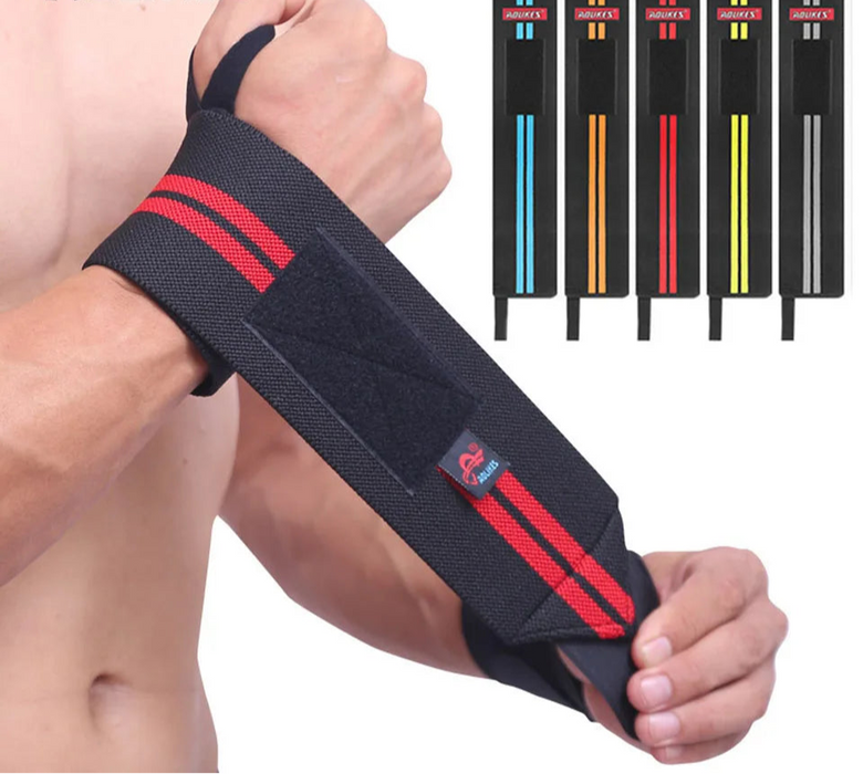 Pair of Weightlifting Wrist Wraps Gym Straps For Powerlifting & Strength Training
