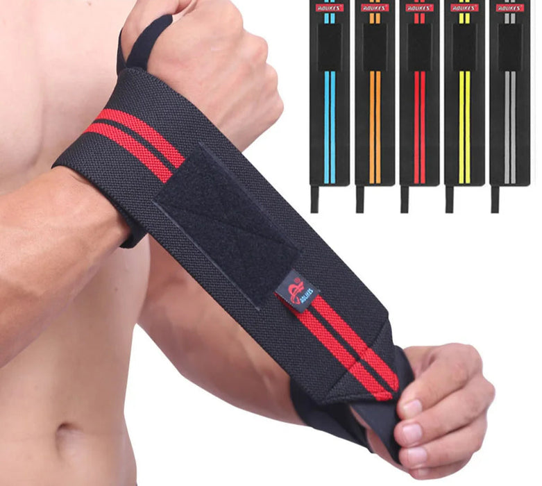 Weightlifting Wrist Wraps & Straps Silicone Grip For Men