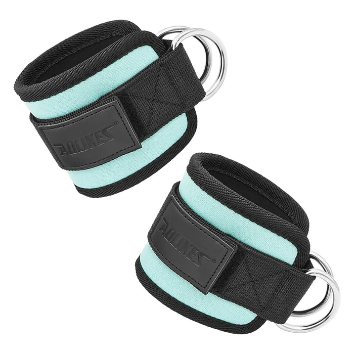Double D Ring Ankle Cuffs For Gym Workouts Cable Ankle Straps For Glutes Legs And Strength Training