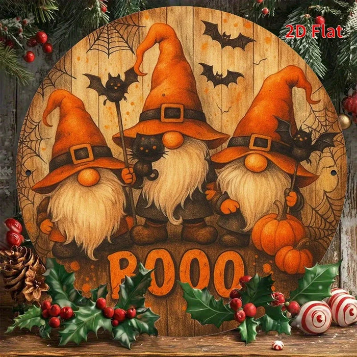Retro Pumpkin Holiday Joy Iron Sign 2D Flat Print For Bedroom Dining Or Living Room